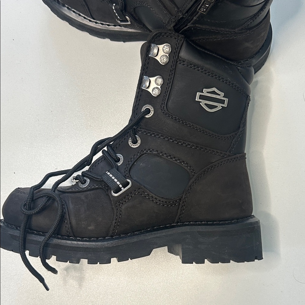 Harley-Davidson Black Motorcycle Boots,men’s 5.5